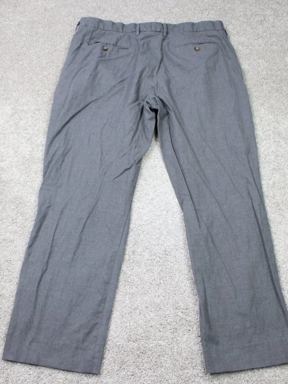 J. Crew Chino Pants Mens 36x29 Gray Bowery Classic Fit 100% Cotton Flat Front